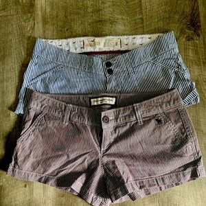 2 pair shorts Abercrombie&Fitch and Hollister